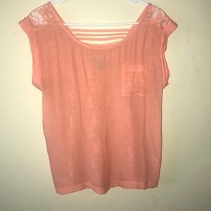 Peach blouse